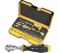 Jeu d'outils Felo R-GO XL 1/4' avec cliquet ERGONIC, embouts, douilles, et accessoires 36 pces