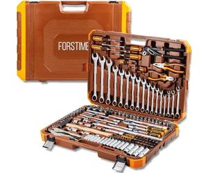 Jeu d'outils FORSTIME GROS 180 PIÈCES 1/4"" 3/8"" 1/2"" 6-kant 4-32mm
