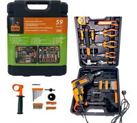 Jeu d'outils Perceuse 59 pièces Coffret