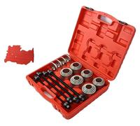 Jeu d'outils pour douilles et roulements, diamètre extérieur 44 mm-82 mm, diamètre intérieur 34 mm-72 mm, 28 pièces, construction métallique, adapté aux voitures et aux véhicules utilitaires légers