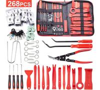 Jeu d'outils pour enlever les garnitures de voiture, 258 pièces, fibre de nylon durable, 258PCS