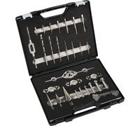 Jeu d'outils pour le travail du métal M3-M12 33 pièces HSS Coffret plastique