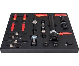 Jeu d'outils Unior SOS pour la préparation des cadres, rouge, 19 pièces - SET3-2600C-US
