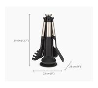 Jeu d'ustensiles Joseph Joseph Elevate, 5 pièces en silicone et inox, multicolore.