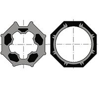 Somfy Jeu d’adaptation Roue + Couronne pour moteur Ø50 - Tube Octo 60 mm
