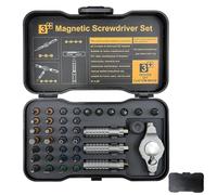 Jeu tournevis de précision | Outil Magnétique Portatif avec Poignée Amovible - Kit de réparation pour outils informatiques,pour Voiture, Vélo, Camion, Batterie, Ordinateur, Téléphone,