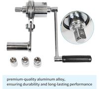 Jeux de clés dynamométriques avec douilles de 17 mm/19 mm/21 mm, en alliage d'aluminium, robustes, pour enlever et installer des pneus, paquet de rangement
