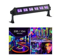 Jeux de lumière BARRES UV à 6 LEDS 6x3W lumière noire soirée dansantes fluo PA DJ LED MIX SONO BAR CLUB LASER Fêtes PROJECTEUR UV