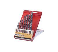 KWB Jeu de forets pour le bois 514100 – Mèches hélicoïdales acier CV Ø 3–10 mm 8 pièces