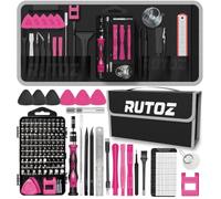 Jeux de Tournevis Rose Torx T5 T6 T8 T9 T10 Cruciforme PH00 PH0 Triwing Y000 Pentalobe P2 P5 avec Outils Kit Démontage pour iPhone/MacBook/Xbox/PS4/PS5 Switch Lunettes Smartphone Portable Ordinateur