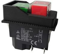 Jevina KJD17-220V 4 PIN Interrupteur électromagnétique Interrupteur Poussoir Interrupteur de Sécurité pour Outils Électriques