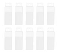 JEWEDECO 10 Pièces Boîte de Rangement Extensible Organiseur Robuste en Plastique Séparateurs Internes et Couvercle Transparent pour Mèches et Fraises à Lamages pour Travail du Bois et Métal