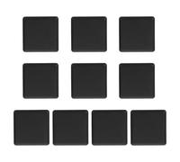 JEWEDECO 10 Pièces Cache D'extrémité Plastique Noir Bords Chanfreinés Lisses pour Profilés en Aluminium 30x30mm Installation Affleurante Protection Précise pour Atelier et Exposition
