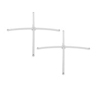 JEWEDECO 2 Pièces Support Mobile en Croix pour Lit Bébé, Structure Croisée en