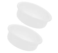 JEWEDECO 2pcs Moules en Silicone Ronds pour Résine Époxy, Surface Lisse, Démoulage Facile, pour Projets de Bricolage et Plateau de Service Décoratif