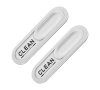 JEWEDECO 2pièces Aimant Magnétique Double Face Pour Lave-vaisselle Indicateur Propre Et Signal Visuel Pour Cuisine De Forme Argenté Cœur