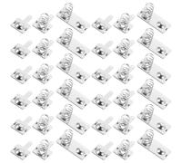 JEWEDECO 30 Ensembles Plaque de Ressort pour Batterie AAA Argentée en Métal, Compatible Appareils Électroniques Domestiques, Garantissant des Connexions Électriques Stables et Polyvalentes