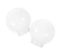 JEWEDECO Abat-jour Globe En Acrylique Translucide 15 Cm De Diamètre, Abat-jour De Rechange Suspendre, Cache-abat-jour Rond Pour Éclairage Intérieur Et Extérieur, Lot De 2 Pièces