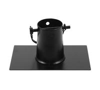 JEWEDECO Adaptateur de Chaîne de Pluie Adaptateur de Gouttière pour Chaînes de Pluie en Fer Noir, Accessoire de Jardin Extérieur pour Gouttière et Système de Drainage