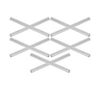JEWEDECO Boîtier de Protection en Acier Inoxydable Argenté Lot de 10 Pièces Compact et Résistant pour Sonde de Température pour Usage Industriel