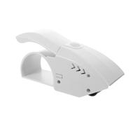 JEWEDECO Distributeur pour Coupes Nettes Ruban Adhésif Manuel de Blanc en Plastique et Métal, Découpe Précise Outil Pratique pour Bureau et Déménagement