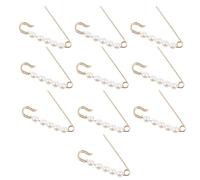 JEWEDECO Épingle de Sécurité pour Vêtements 20pcs en Métal Léger Apparence Perle Unique, Clips Amovibles pour Décoration de Pantalon et Châle, pour Vêtements Féminins