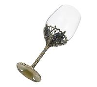 JEWEDECO Flûte à Vin Rouge en Cristal sans Plomb, Design Élégant Bouche Profonde, Réutilisable, pour Banquet et Fête