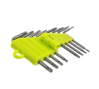 JEWEDECO Jeu de 8 Clés D'étoile Double Tête No9610 en Acier Inoxydable pour Réparation Mobile et Ordinateur, Compact et Facile à Transporter