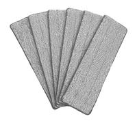 JEWEDECO Lingettes de Rechange en Microfibre Lot de 6 Réutilisables et Douces pour Balai Plat pour Sols en Bois, Stratifié et Carrelage, pour Usage Domestique
