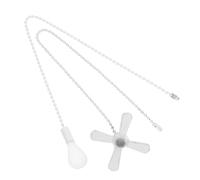 JEWEDECO Lot De 2 Chaînes De Traction Pour Lustre, Rallonge De Chaîne De Ventilateur, Cordon De Traction Pour Lampe De Chevet, Rallonge De Chaîne Lumineuse, Chaîne De Traction Pour