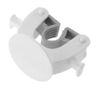 JEWEDECO Lot de 2 Crochets Porte-balai en Plastique Blanc, Étanches et Réutilisables, Organisateur Mural pour Salle de Bain Cuisine, Support Pratique pour Balai et Serpillière