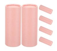JEWEDECO Lot de 6 Tubes en Papier Carton Rond pour Rangement en Tube de Papier, Emballage Cosmétique Pratique et Polyvalent pour Flacons D'huiles Essentielles