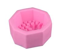 JEWEDECO Moule Réutilisable en Silicone pour Décoration de Gâteau Motif Hexagonal 3d, Facile à Utiliser, Pratique pour Bricolage et Pâtisserie DIY