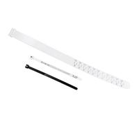 JEWEDECO Outil de Mesure de Bijoux 3 Pièces Calibre de Taille de Doigt en Pu, Cercle de Mesure du Diamètre de L'anneau Blanc et Noir, Outil Portable pour Mesurer Bagues et Bracelets,