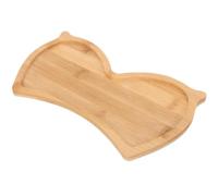 JEWEDECO Plateau en Bois Khaki pour Service Alimentaire et Fruits, Résistant à L'usure, Pratique Design Lisse et Délicat, pour Pique-niques en Plein Air