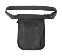 JEWEDECO Pochette Ceinture en Tissu Oxford Noir, Résistante à L'usure avec Compartiments Multiples pour Organisation Facile, pour Divers Milieux de Soins