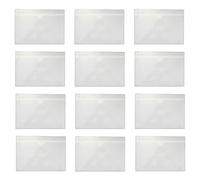 JEWEDECO Pochettes Autocollantes pour Organiser Cartes et Étiquettes en Pvc pour Cartes Lot de 20 Protection Saleté et Eau, Forte Capacité de Charge