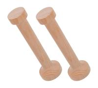 JEWEDECO Presse à Tartelettes en Bois Double Face 2pcs, Moule à Pâte Mini Tartelette, Nettoyage Rapide, pour Pâtisserie DIY et Cuisson de Desserts