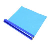 JEWEDECO Rouleau de Papier D'emballage Cellophane Pouvant être Découpé la Longueur Souhaitée Bleu Film OPP Haute Densité pour Fleurs et Paniers