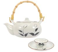 JEWEDECO Théière Japonaise Design Créatif Multifonctionnelle en Céramique 350ml et Résistante Froid et Artisanat Délicat pour Maison et Restaurant