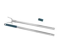 JEWEDECO Tringle à Linge Robuste en Acier Inoxydable avec Crochet Double, Design à Tête Fourche et Bords Lisses, pour Suspendre Vêtements à Domicile sur Balcon Style Aléatoire