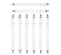 JEXOWIQ 8pcs Tendeur Drap Housse,attache drap housse,Tendeurs de Draps Réglables,Peut être Utilisé pour Fixer Les Draps et Peut également Utilisé pour Lisser Les Planches à Repasser et Les Canapés