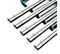 JEYORZY Lot de 5 paires de baguettes japonaises réutilisables en fibre de verre, passent au lave-vaisselle, baguettes à sushi antidérapantes, blanches, argentées