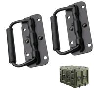 JFangZHZH Poignée de Boîte à Ressort,2 pièces Poignée Antirouille Pliante Traction,Poignée à Ressort De Boîte à Outils,Poignée de Flight Case en Acier Inoxydable,Boîte à Outils Poignée,100 mm