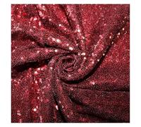 JFNKLFG Jupes de Table Jupe de Table à Paillettes Rouges, Nappe rectangulaire carrée Ronde for décoration dîner fête Mariage(70x275cm)