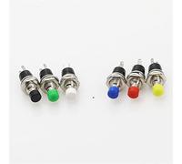 JFQOWCMP Lot de 6 boutons poussoirs momentanés PBS-110 de 7 mm - Appuyez sur l'interrupteur de réinitialisation Momentary On Off - Micro Switchnormally Open aucun (bleu, press to power up)