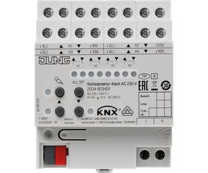 JG 2504 REGHE - Actionneur de volet roulant KNX 4 plis AC 110-230 V.