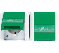 JG 8220 GN NAWEB - Prise électrique vélo électrique, double