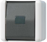 Jung Jung Bouton-poussoir 10AX 250V 1 pôle, contact normalement fermé 831 W Quantité:1