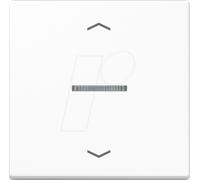 JG A101KO5PBFWW - Bascule, simple, blanc alpin, fibre optique, symboles de flèche